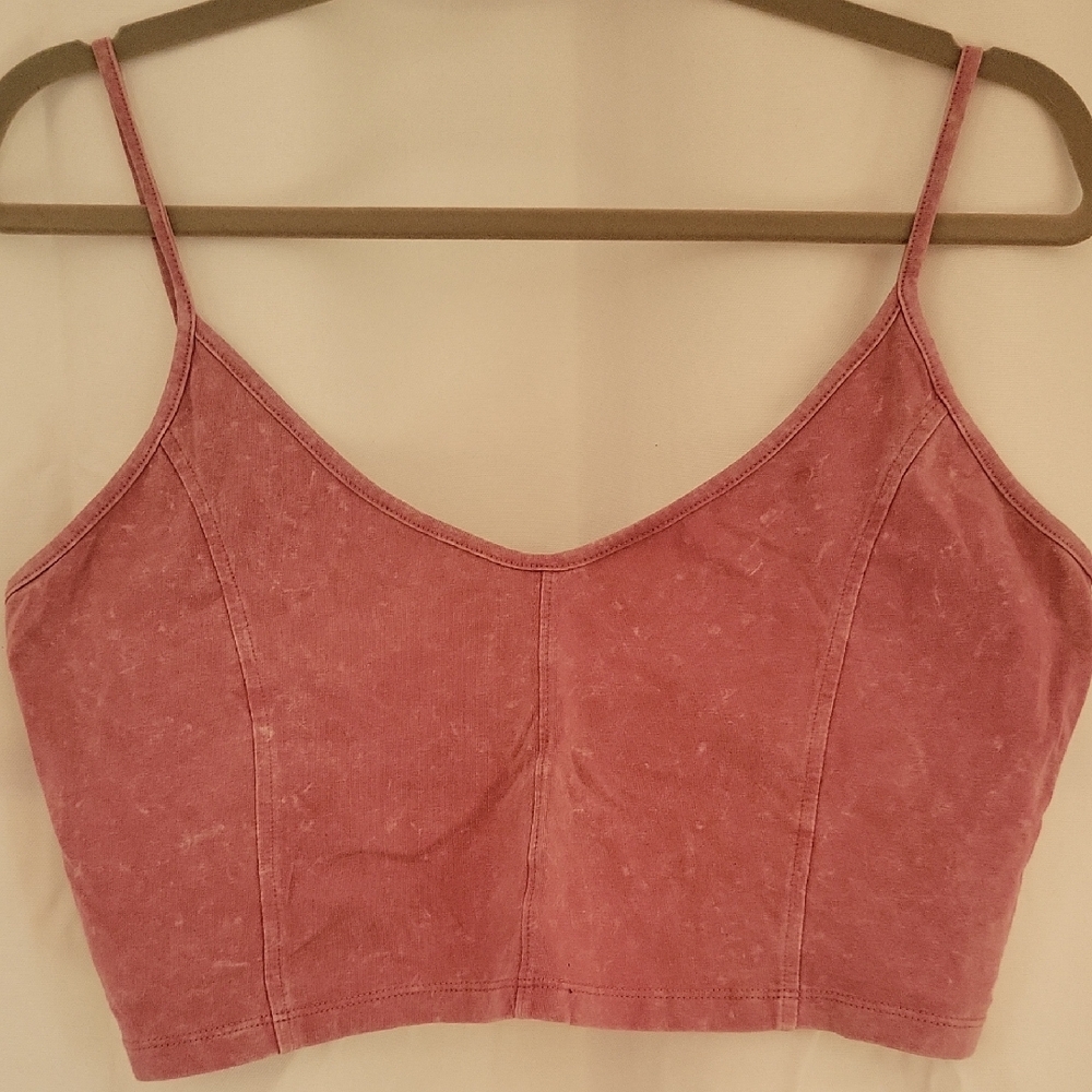 American Eagle Outfitters Dusty Pink Crop Top